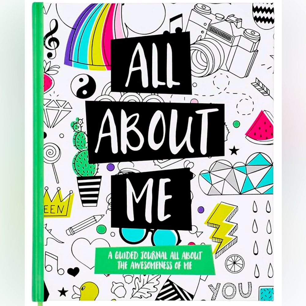 C.R. Gibson "All About Me" Guided Self-Reflection Journal, 6.5'' W x 8'' L,